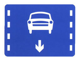 機(jī)動車車道標(biāo)志